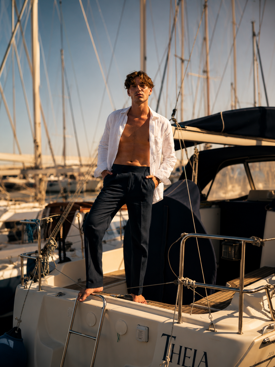 Riviera Linen Trouser